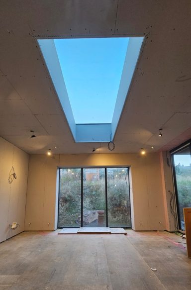 Completed house extension